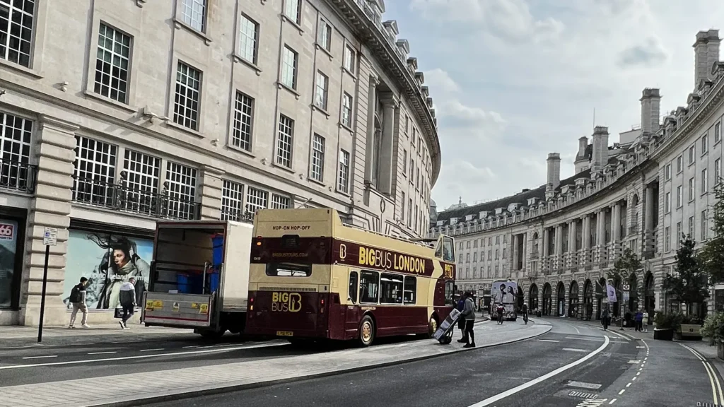 Regent street in London