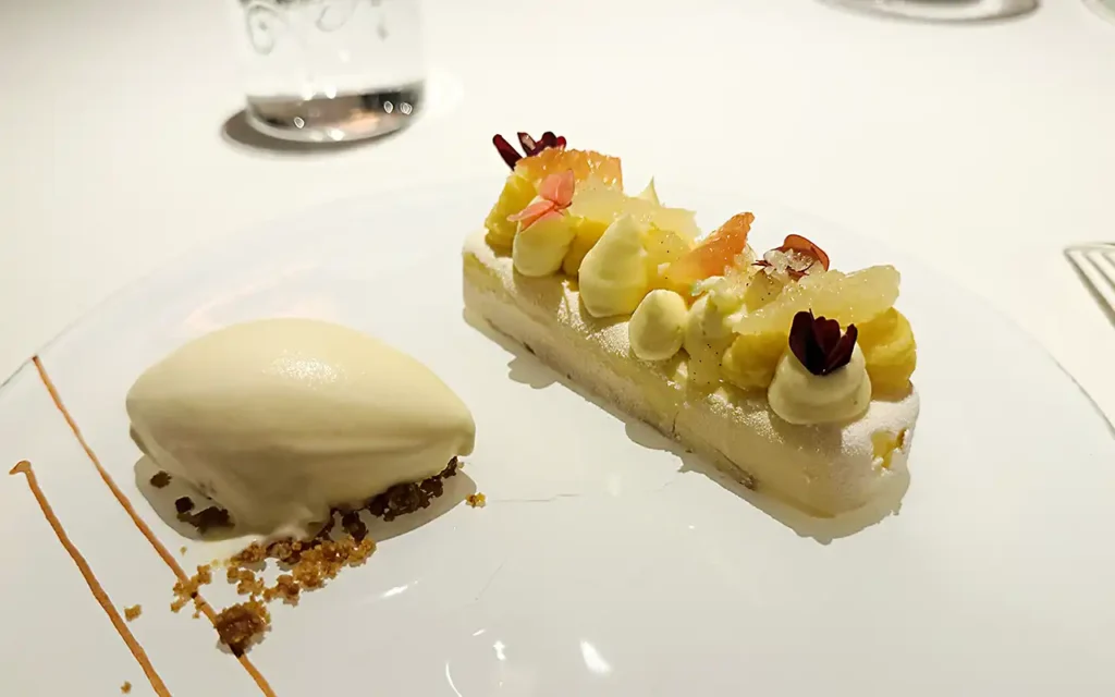 Dessert dish at Andrew Farlie